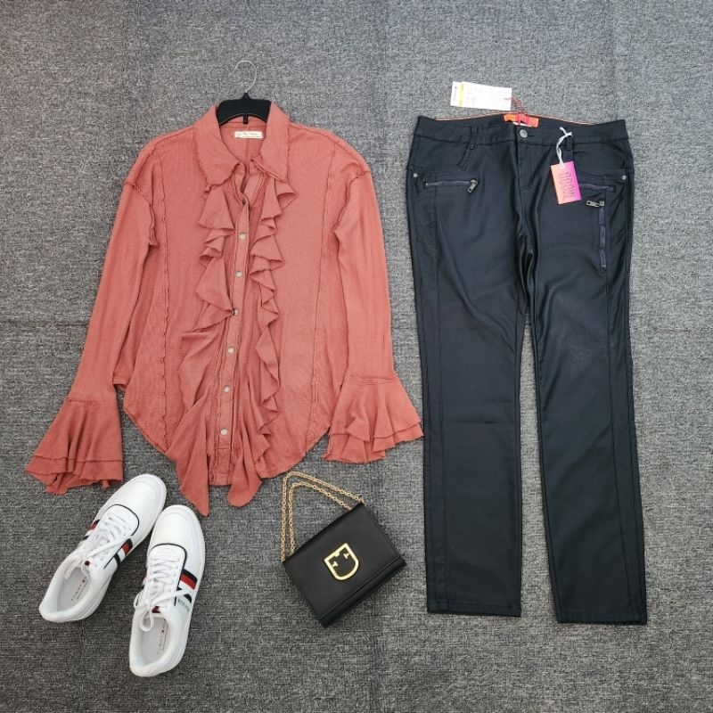 Quần Jeans Da Bóng Street One Bigsize Vnxk