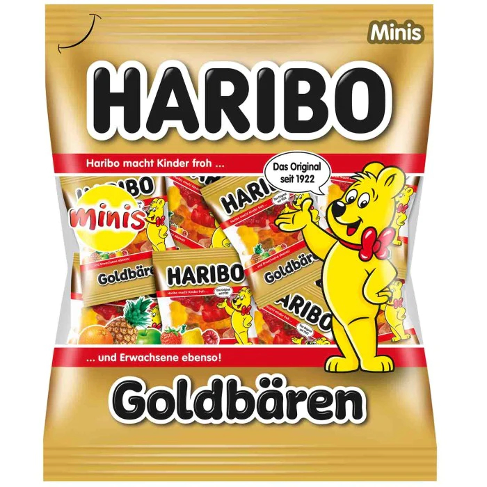 🍍🍊🍓🍇 Kẹo dẻo Haribo goldbaren  -  hàng Đức 🍍🍏🍋🍊
