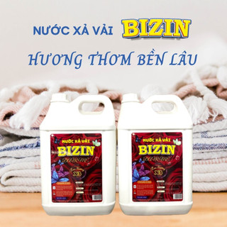 Nước xả vải Bizin 10 lit, đậm đặc, giúp mềm vải, bền màu, lưu hương cả tuần, giảm lực hút tĩnh điện ở vải
