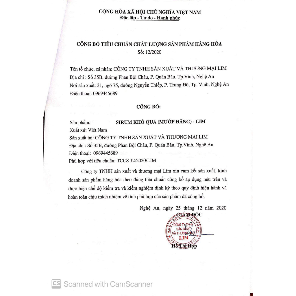 Serum khổ qua, mướp đắng handmade Lim, giảm mụn, sáng da, chăm sóc da