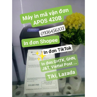 Máy in đơn hàng Shopee, in mã vận đơn giao hàng, in tem mã vạch sản phẩm Xprinter XP 420B