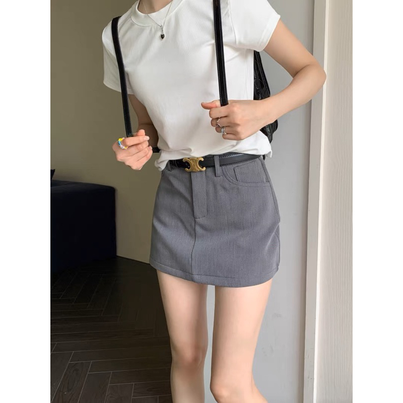 Chân váy ngắn WG.WE mã #3908 kèm belt GNCM2