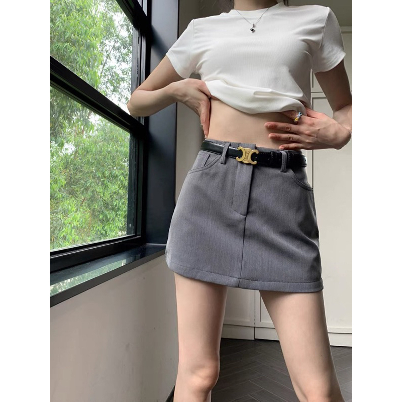Chân váy ngắn WG.WE mã #3908 kèm belt GNCM2