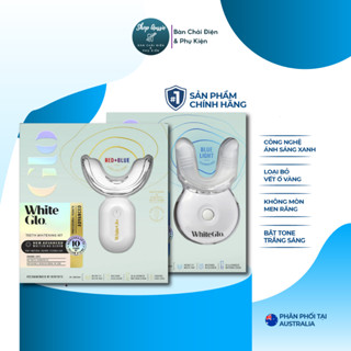 Bộ Làm Trắng Răng White Glo Teeth Whitening Kit - Bật Tone Trắng Sáng, Loại Bỏ Vết Bẩn, Ánh Sáng Quang Phổ Blue/Red&Blue