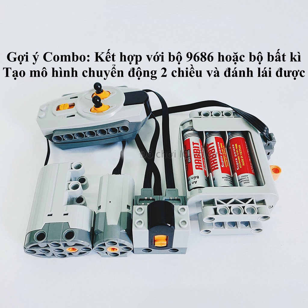 Hộp Nguồn 8881 Tương Thích Bộ Lắp Ráp Lê gô 9686 - Education -Technic