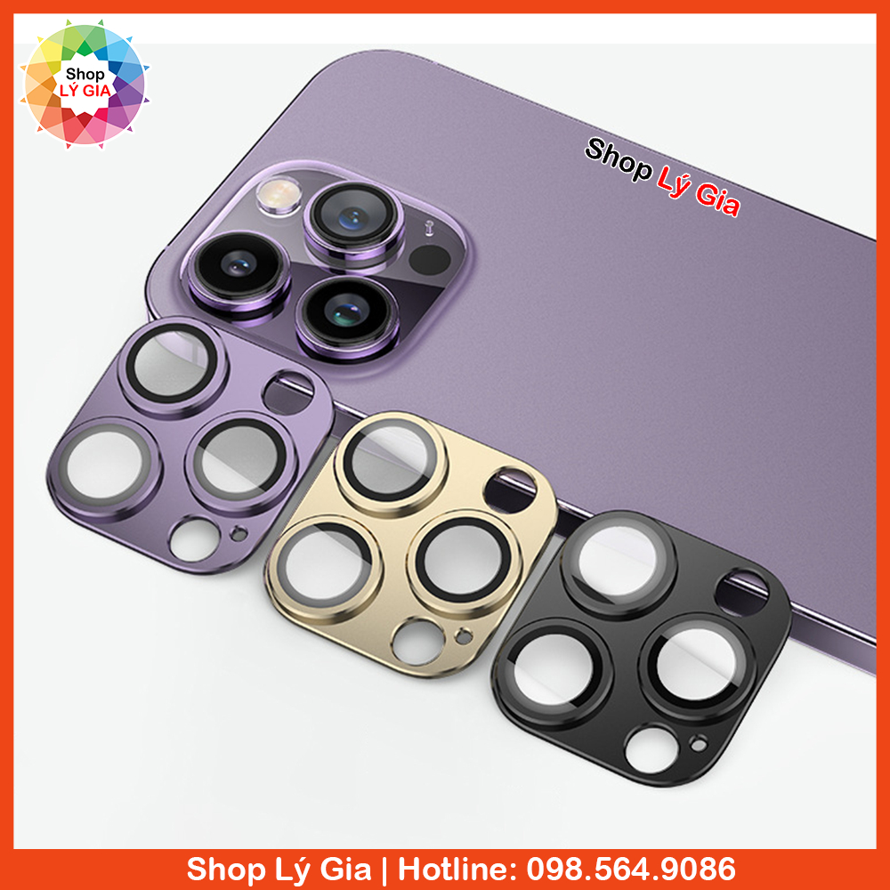 Khung kim loại bảo vệ full cụm camera iPhone 15 Pro Max / 14 Pro Max / 15 Plus