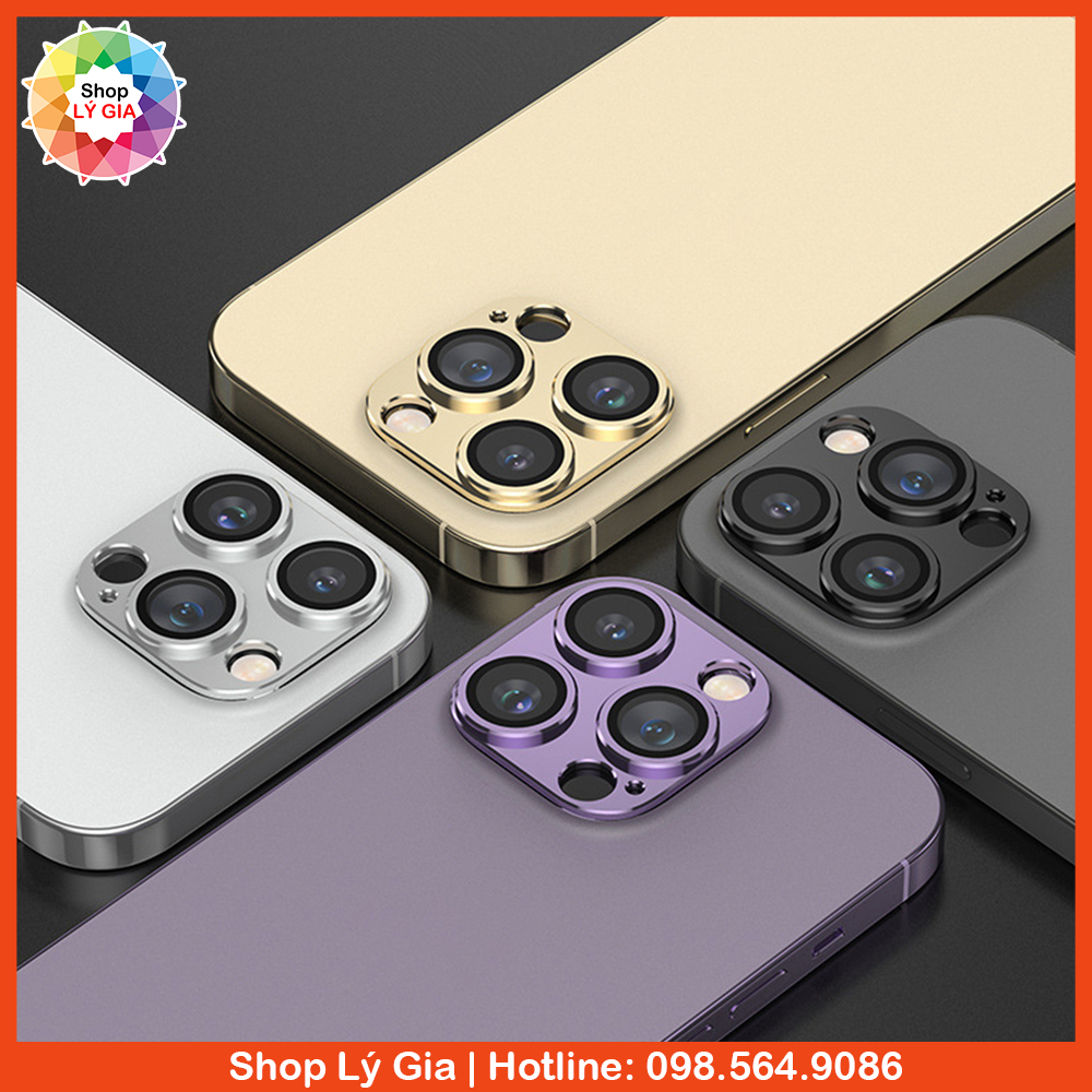 Khung kim loại bảo vệ full cụm camera iPhone 15 Pro Max / 14 Pro Max / 15 Plus