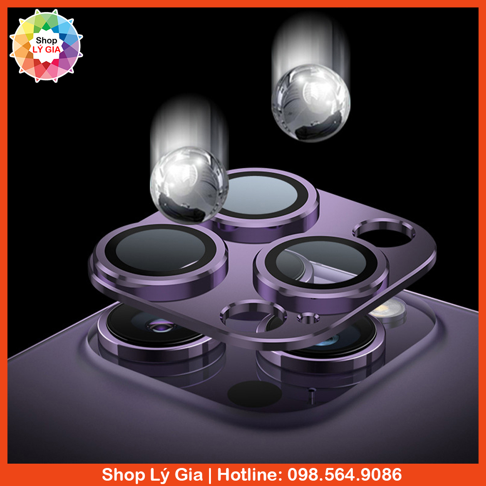 Khung kim loại bảo vệ full cụm camera iPhone 15 Pro Max / 14 Pro Max / 15 Plus