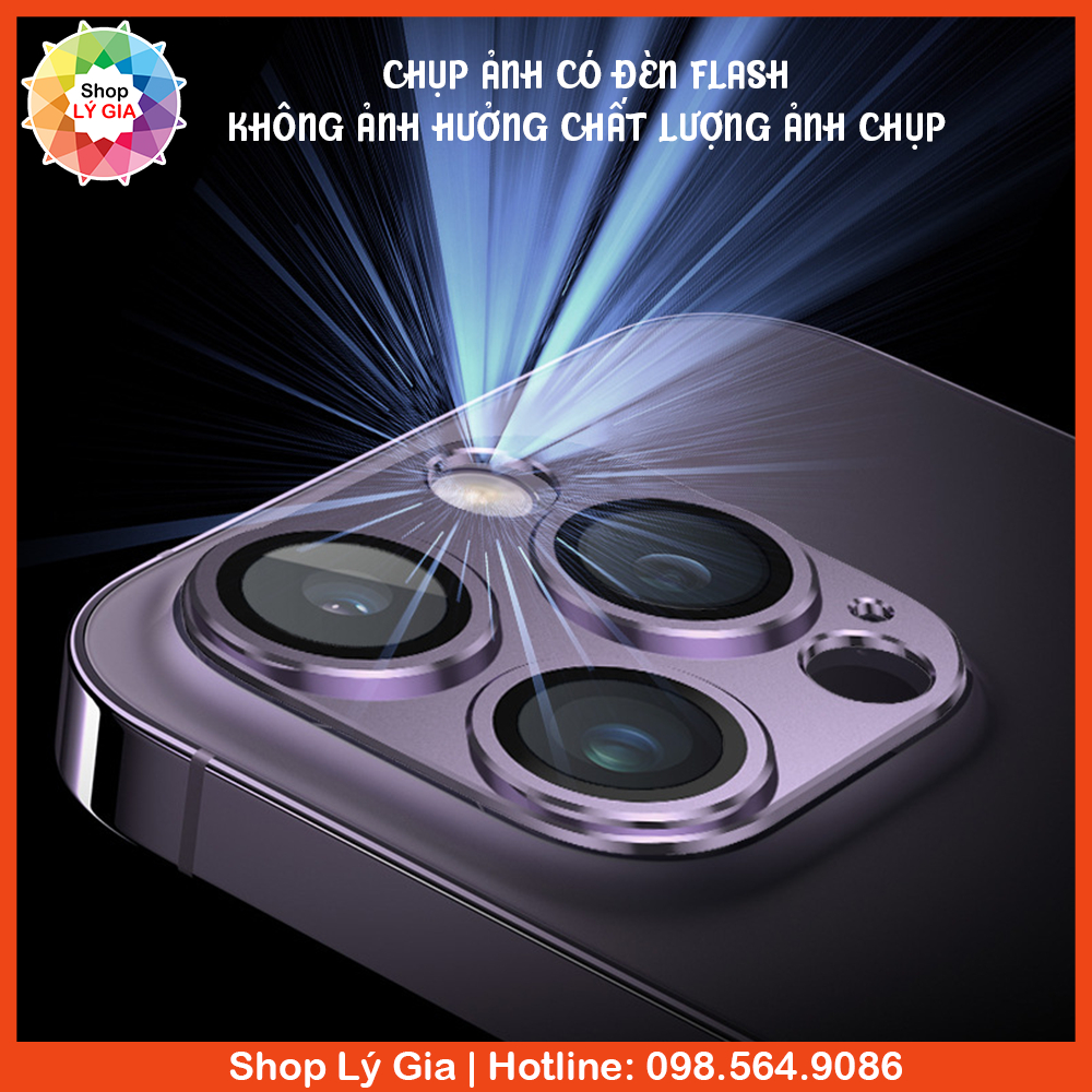Khung kim loại bảo vệ full cụm camera iPhone 15 Pro Max / 14 Pro Max / 15 Plus