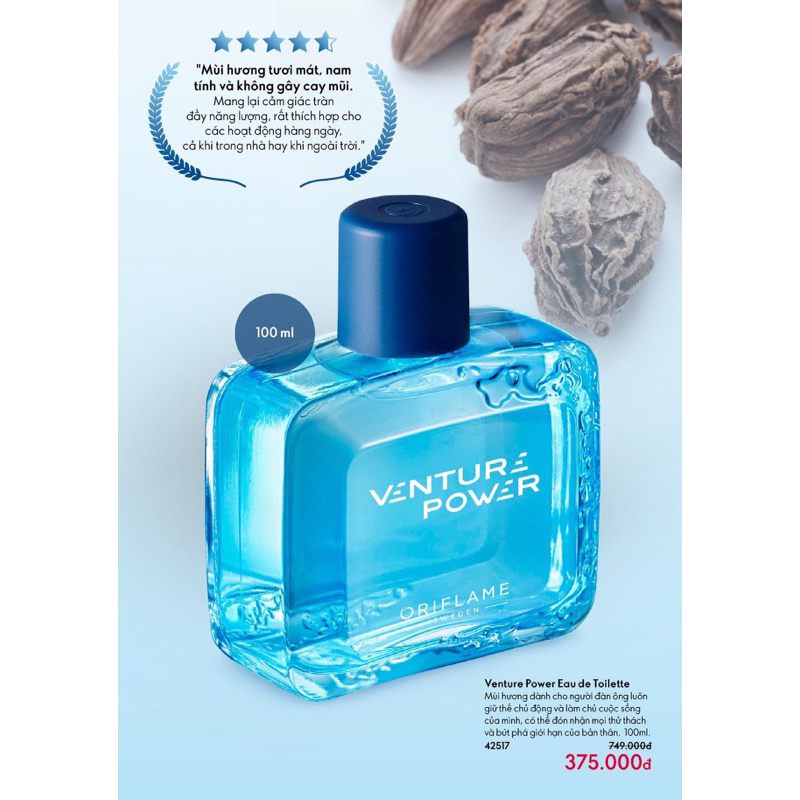 Nước hoa dành cho nam tươi mát_nước hoa Ven  - ture 100ml