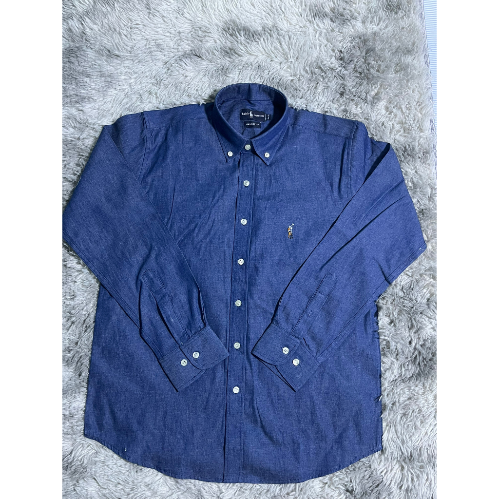 ÁO SƠ MI NAM , NỮ ,CHẤT OXFORD , MÀU DENIM ,DÀI TAY, KHÔNG TÚI CHUẨN PHONG CÁCH CHÂU ÂU