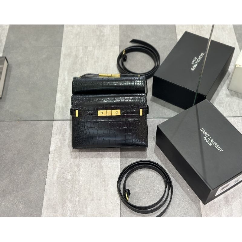 Túi xách dành cho nữ LAURENT vân da rắn cực sắc nwgs