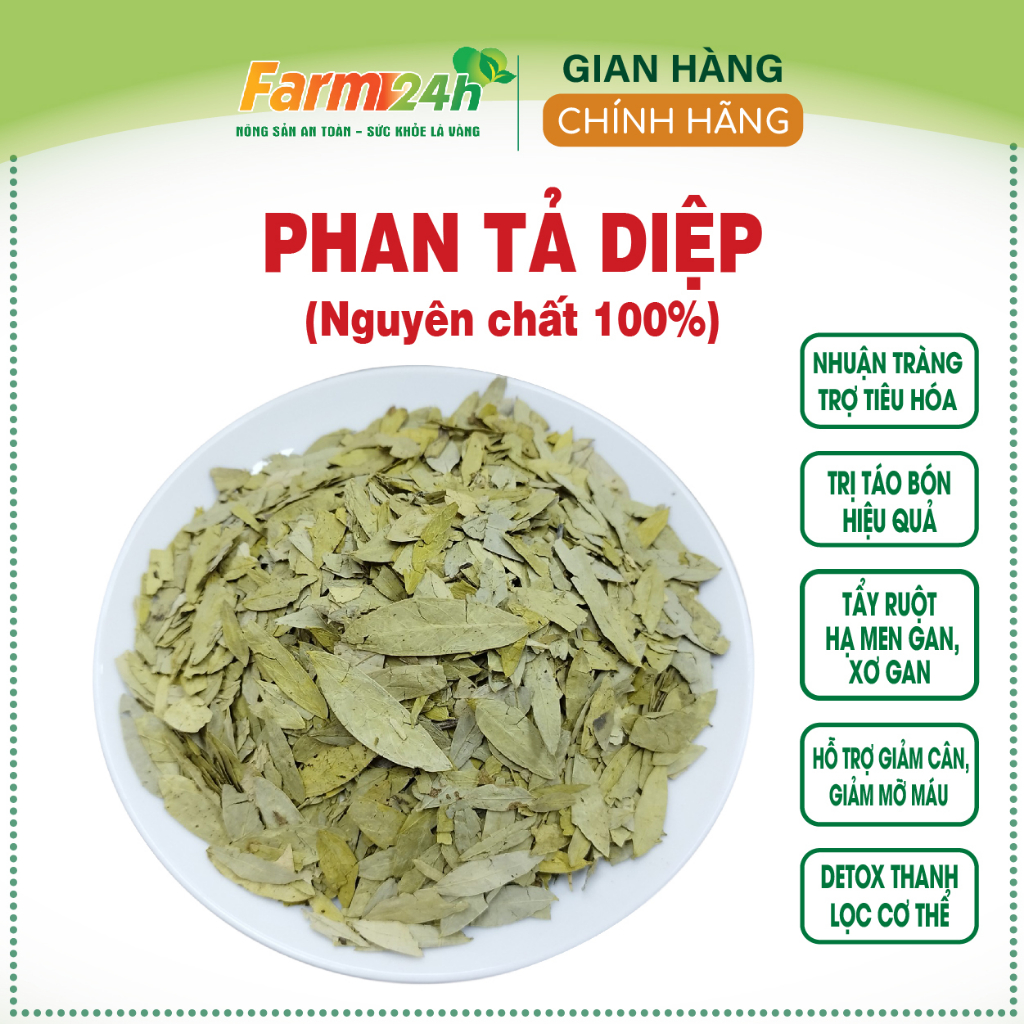 Phan Tả Diệp, giúp bổ sung chất xơ, hỗ trợ tiêu hóa, nhuận tràng, thải độc tố trong ruột  I Farm24h
