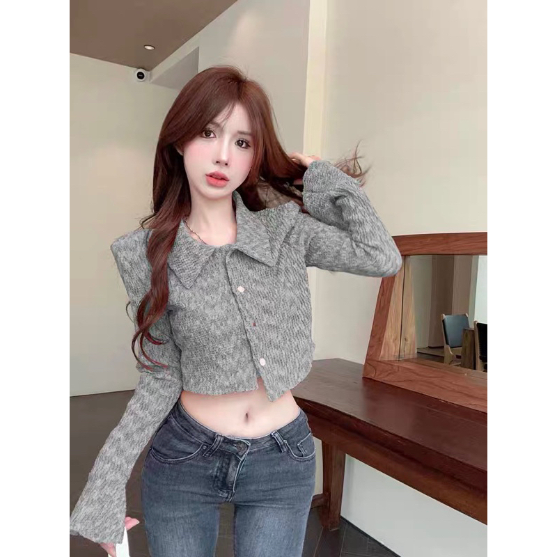 Áo sơ mi dáng ngắn