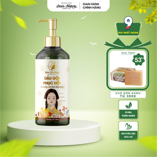  Dầu gội thảo mộc trị gàu phục hồi tóc hư tổn Dear Nature Khỏe Tự Nhiên kích thích mọc tóc giảm rụng tóc 300ml 