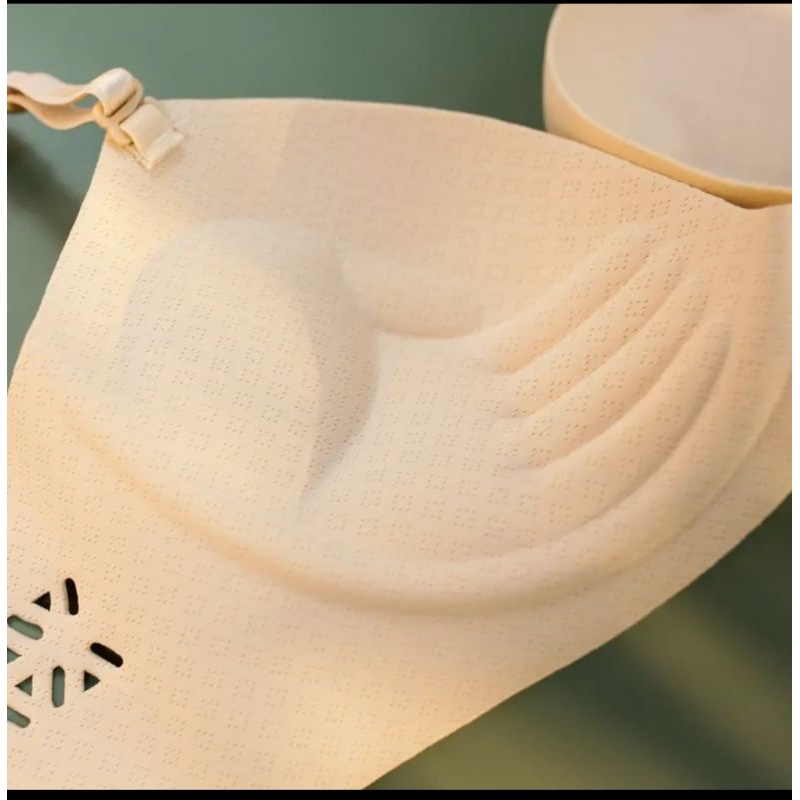 Áo Ngực Su Đúc Thông Hơi Họa Tiết, Áo Lót Không Gọng Bàn Tay Nâng Đẩy Ngực S17