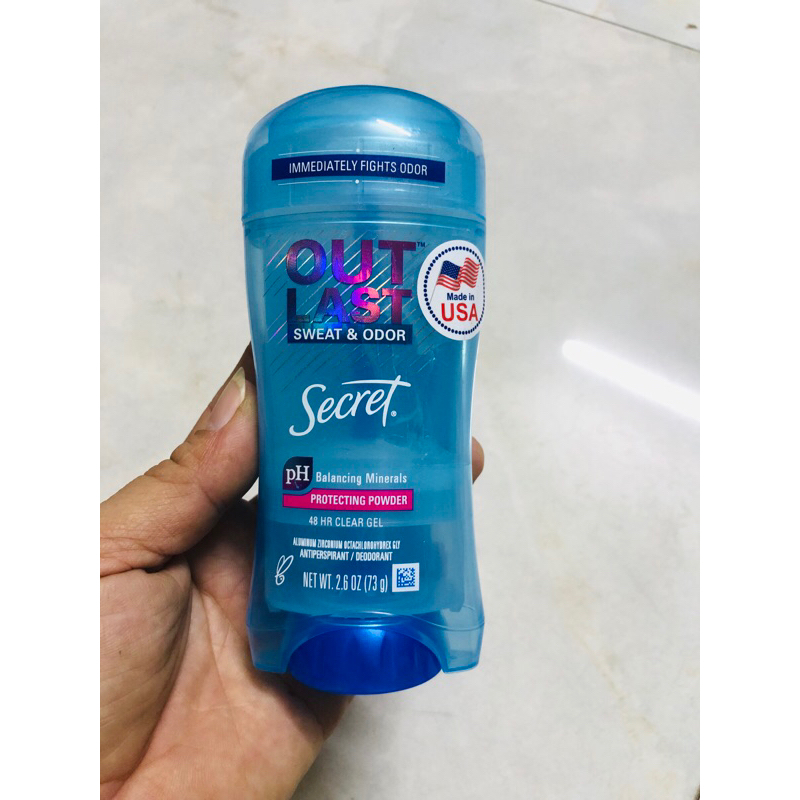 Gel Ngăn tiết mồ hôi và Khử mùi Secret 73g xuất xứ Mỹ