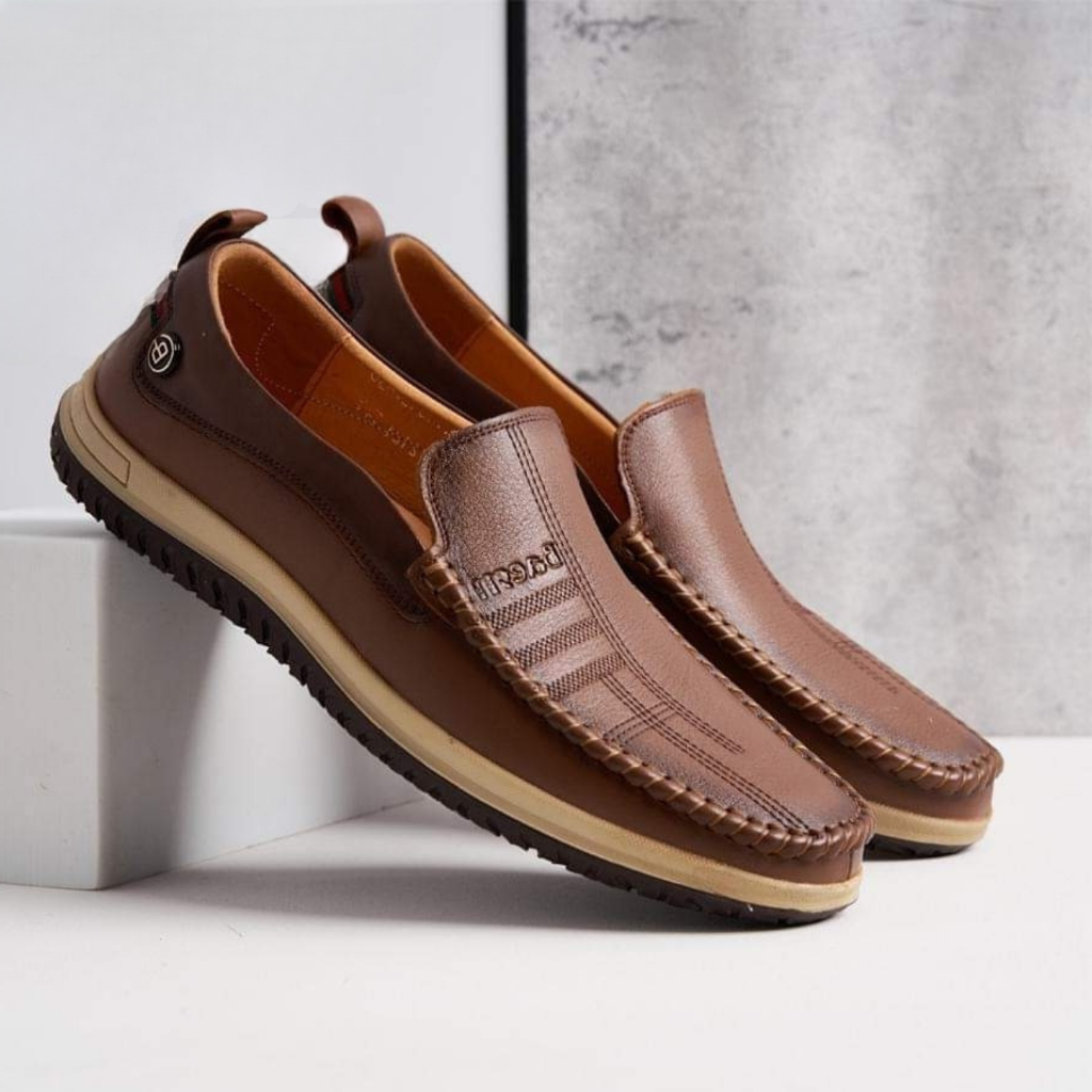 Giày Lười Nam - da bò nguyên tấm, tăng chiều cao 4cm cho nam