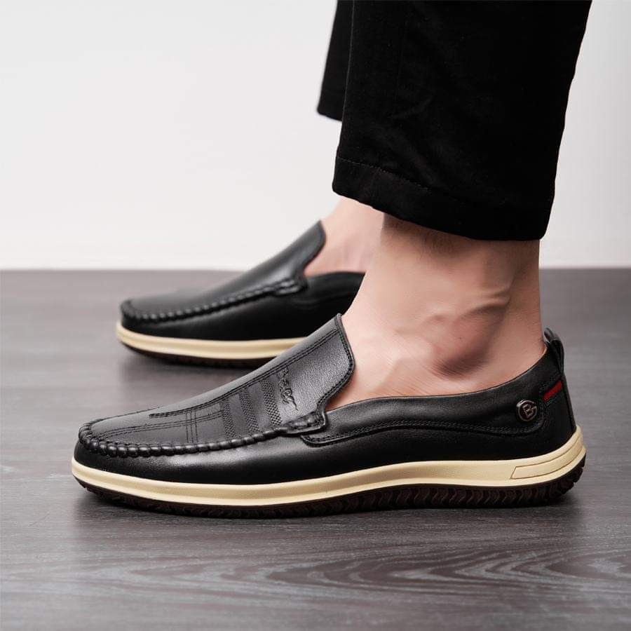 Giày Lười Nam - da bò nguyên tấm, tăng chiều cao 4cm cho nam