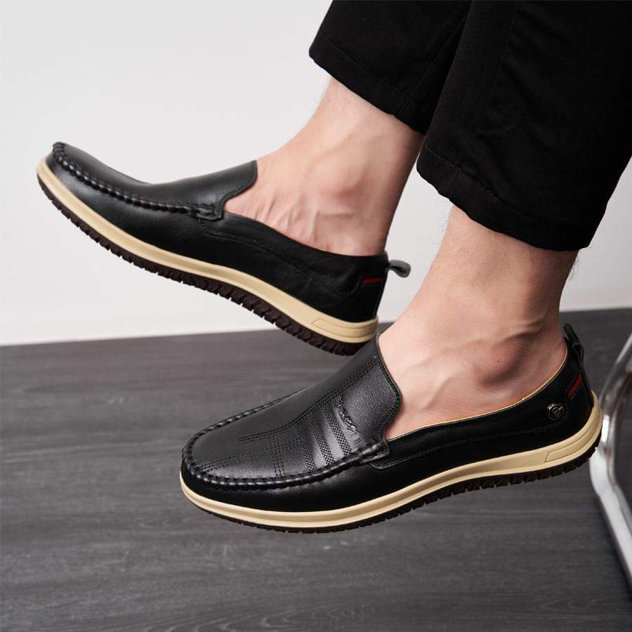 Giày Lười Nam - da bò nguyên tấm, tăng chiều cao 4cm cho nam