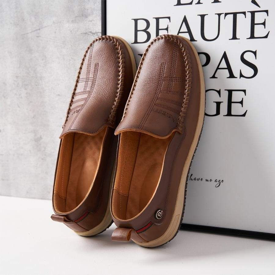 Giày Lười Nam - da bò nguyên tấm, tăng chiều cao 4cm cho nam