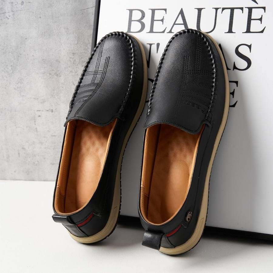 Giày Lười Nam - da bò nguyên tấm, tăng chiều cao 4cm cho nam