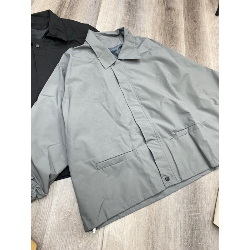 Áo gió tay bo cổ bẻ