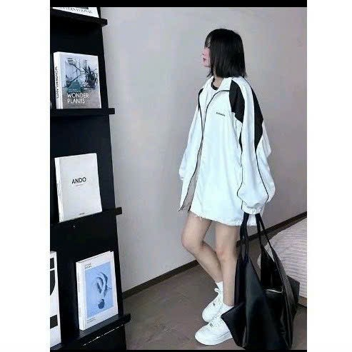 Áo khoác dù Nam Nữ 2 lớp cổ trụ phối thể thao logo in Beliefalway mẫu mới siêu hot trend MCTPkhoac473 473