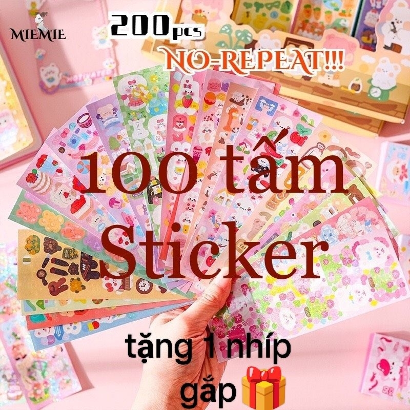)// loại to// combo 100 nhãn gián lấp lánh blinh blinh siêu xinh