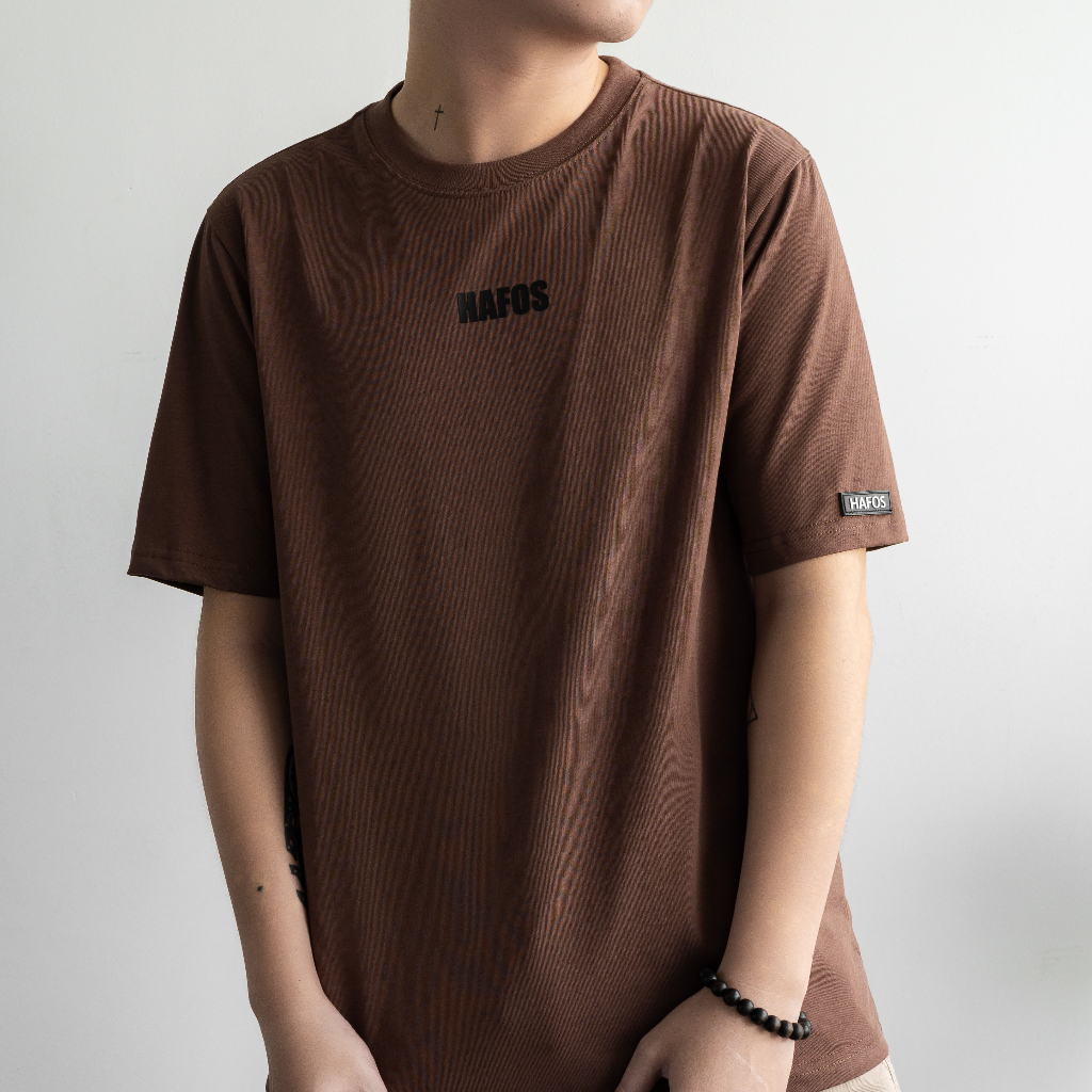 Áo thun unisex HAFOS DEV vải Cotton phom rộng dành nam nữ