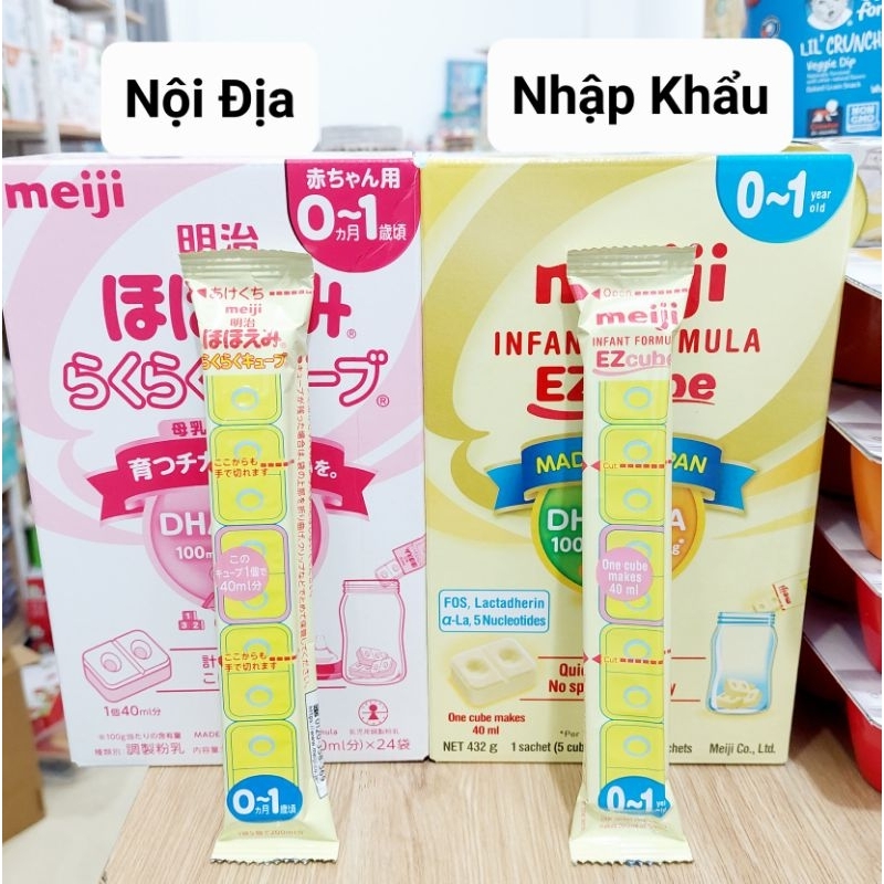 Sữa Meiji Thanh Nhật Bản Số 0-1, 1-3 Cho Bé Tập Uống Sữa Công Thức