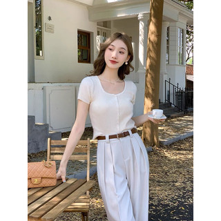 Áo len cổ U