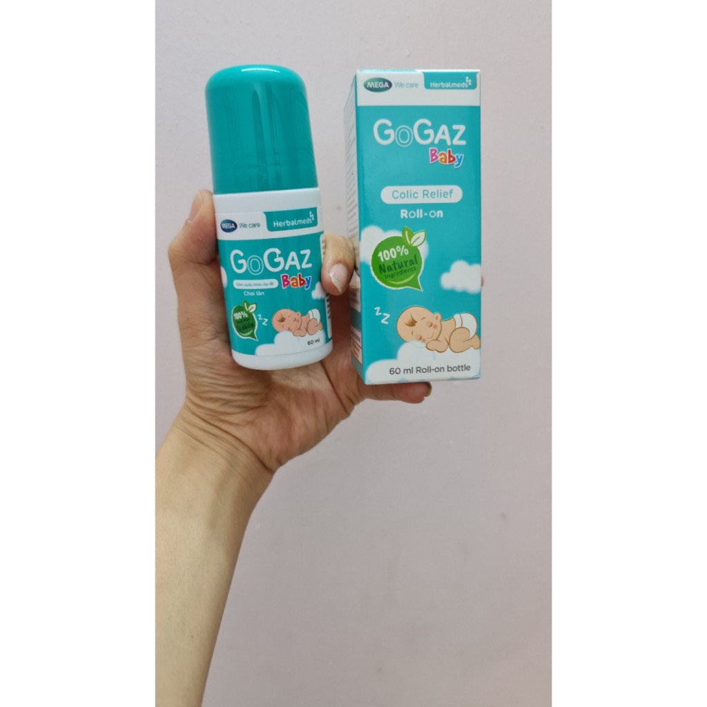 Chai lăn giảm đầy hơi, quấy khóc cho trẻ sơ sinh Mega We Care Gogaz Baby -Chính Hãng
