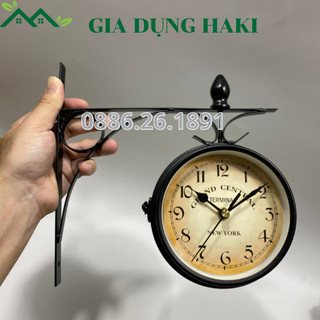 Đồng hồ treo tường 2 mặt cổ điển,Đồng hồ cổ điển treo tường