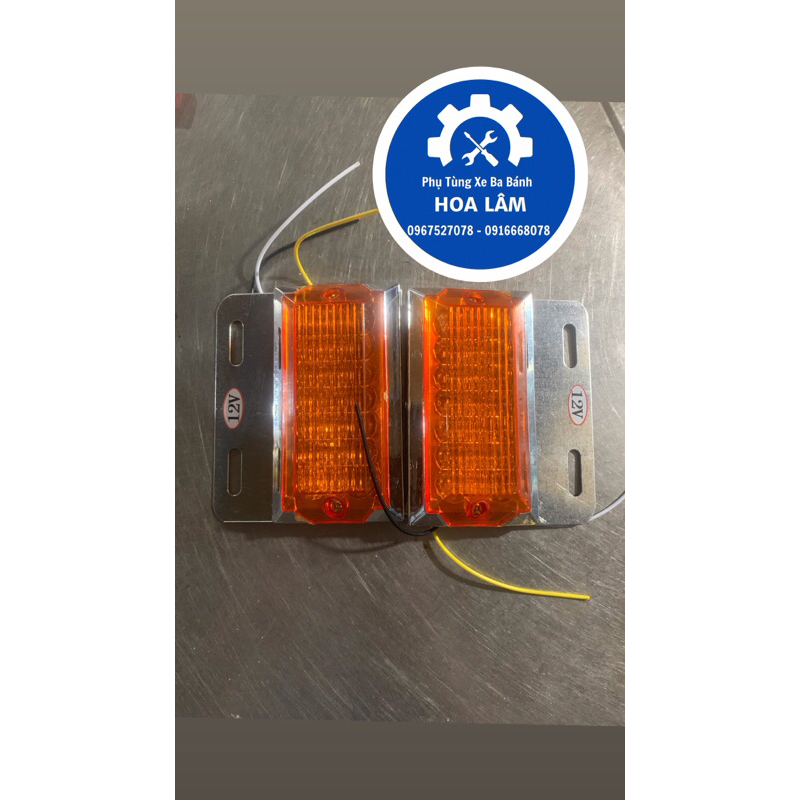 Đèn led hông xi nhan xe ba bánh - xe ba gác - xe lôi