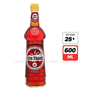 Nước Mắm Liên Thành Nhãn Vàng 45 Độ Đạm Chai 600ml