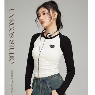 Áo thun babytee thêu hình tim 220 - Retrostyle