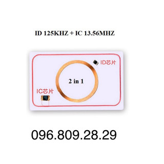 Combo [Thẻ Từ 2 IN 1] THẺ TỪ TẦN SỐ KÉP 2 TRONG 1 HỖ TRỢ SAO CHÉP - COPPY GHI XÓA 125KHZ + 13.56MHZ