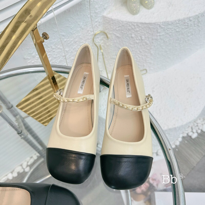 Giày bệt quai xích - Đế bằng da mềm