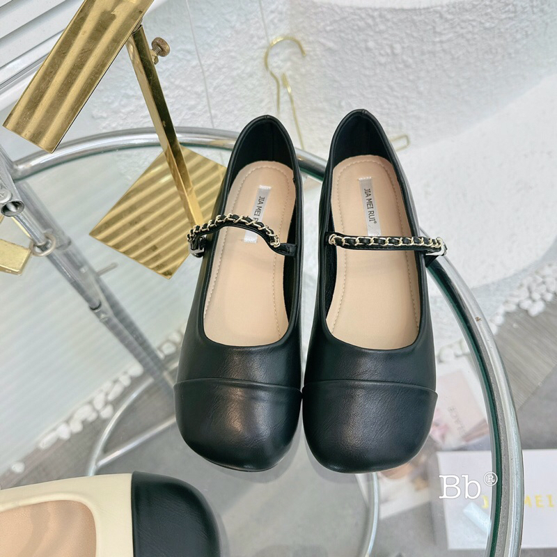 Giày bệt quai xích - Đế bằng da mềm