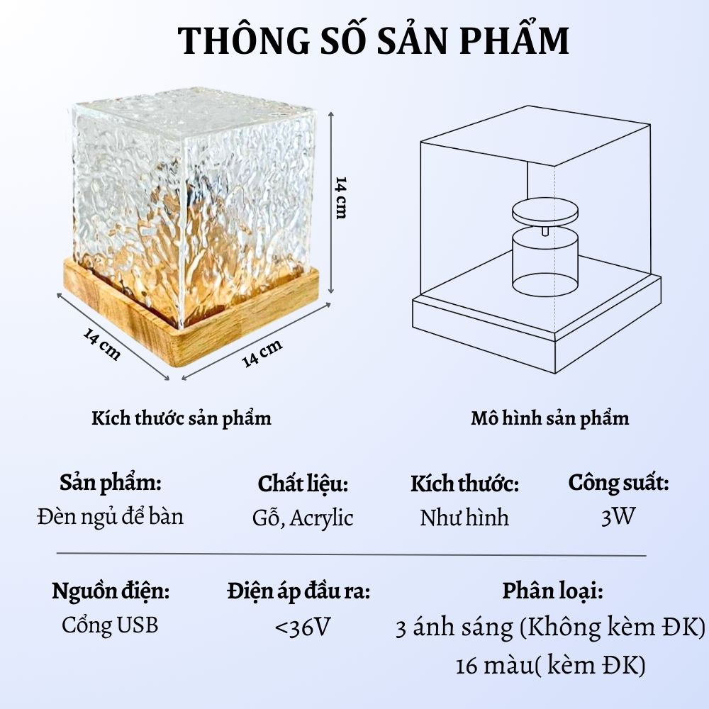 Đèn Ngủ Trang Trí Wasabi Để Bàn Hình 3D Decor Phòng Ngủ Siêu Đẹp