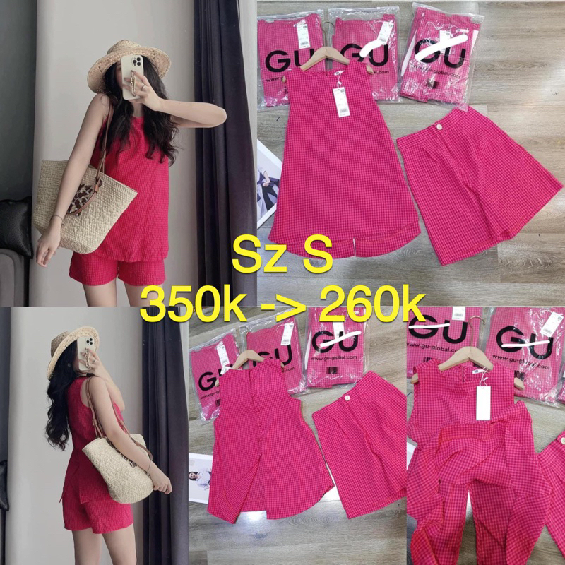 Set bộ hồng kẻ 350 -> 260k