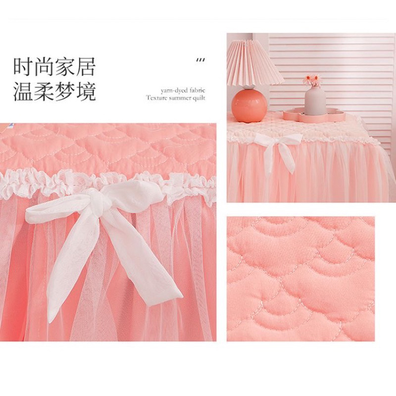 Khăn trải bàn nơ ren công chúa