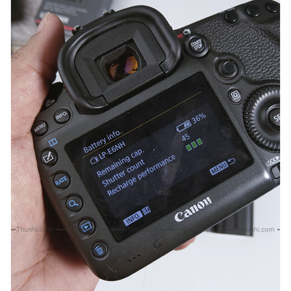 Pin canon LP-E6NH đã qua sử dụng, pin cho Canon R5, R6, R, 5D IV, 6D II, 6D, 5D3, 90D, 80D