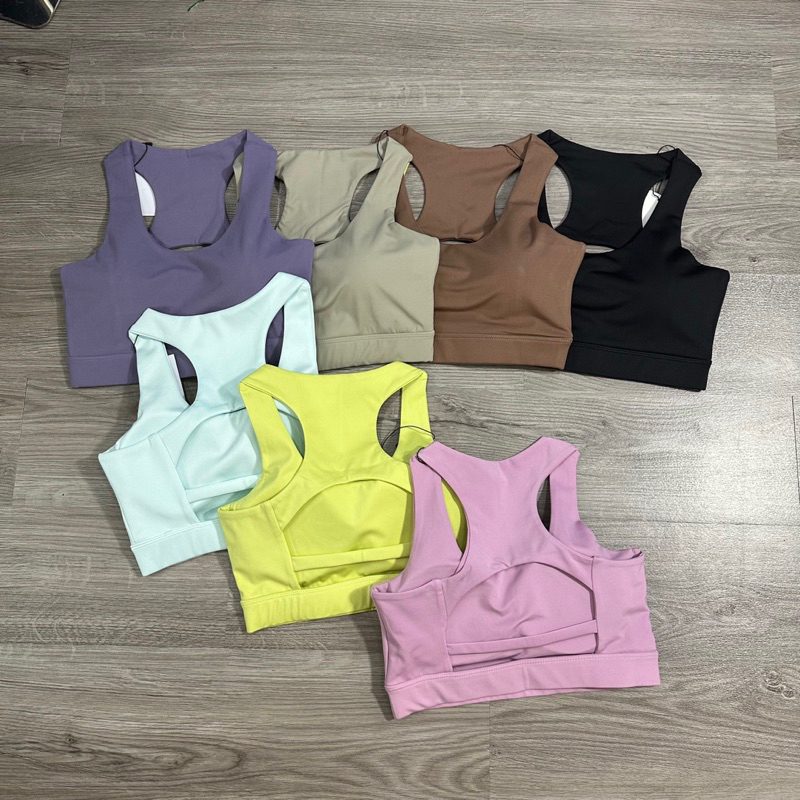 Áo Bra tập Gym Yoga Nữ Hở Lưng CY03 Vải Thun Poly Lạnh Cao Cấp