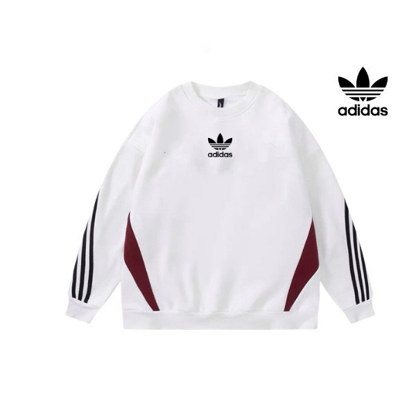 Áo Sweater Adidas Cao Cấp chính hãng nỉ dài tay unisex, Áo swt nam nữ form rộng tay phối sọc siêu đẹp siêu hót ACA_store
