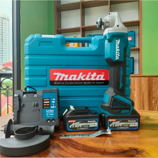 [Hoả Tốc HCM] Máy cắt máy mài góc cầm tay Pin MAKITA Dây Đồng 100 % Không Chổi Than 3 Chế Độ Điều Tốc Có Báo Pin