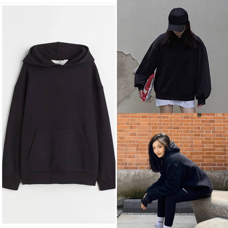Áo hoodie nỉ lót lông basic hàng UK tuồn xịn (kèm ảnh thật)