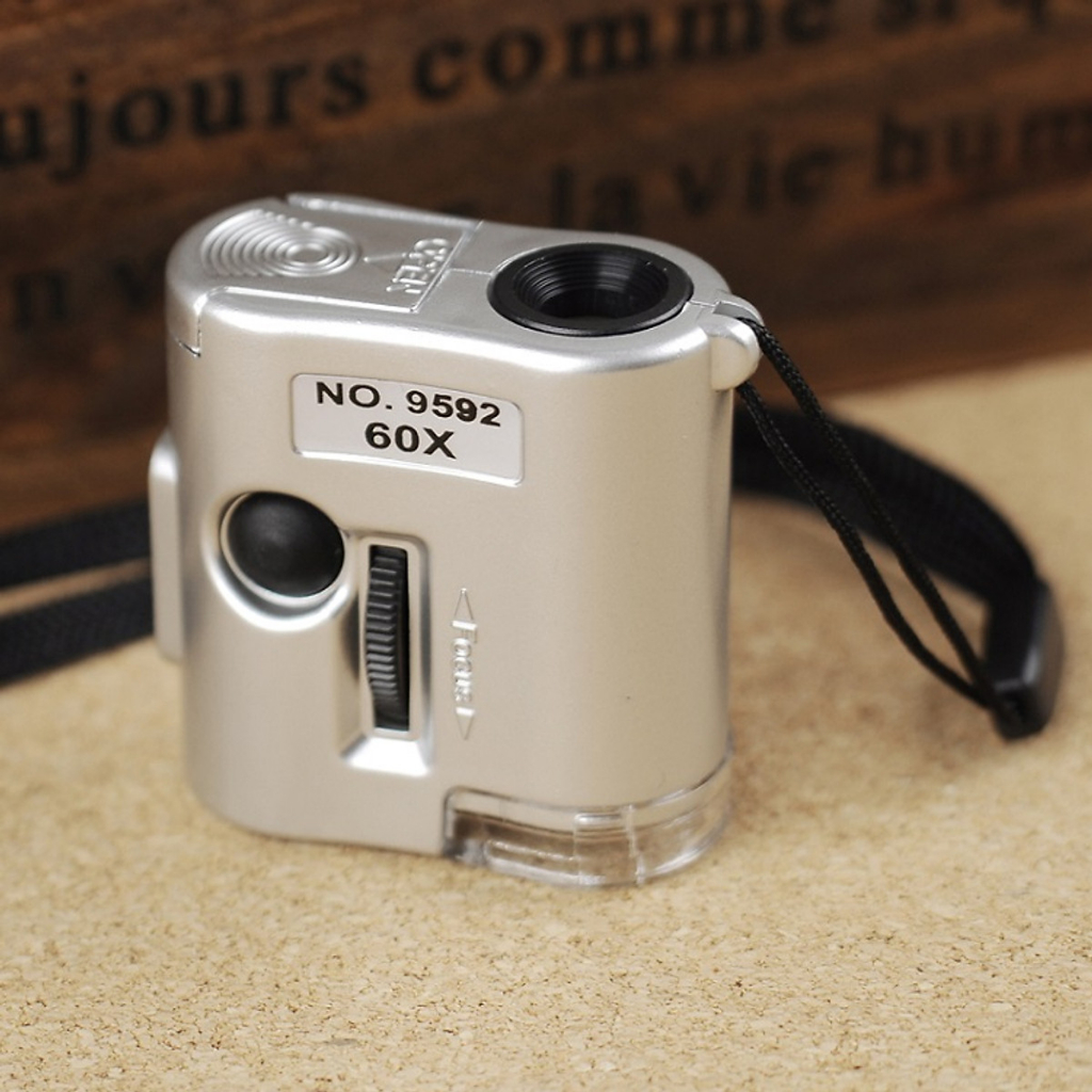 Kính Lúp Mini Bỏ Túi , Phóng To 60X