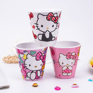 Ly cốc uống nước - ống hút tặng cọ Hello Kitty - Doremon Doraemon